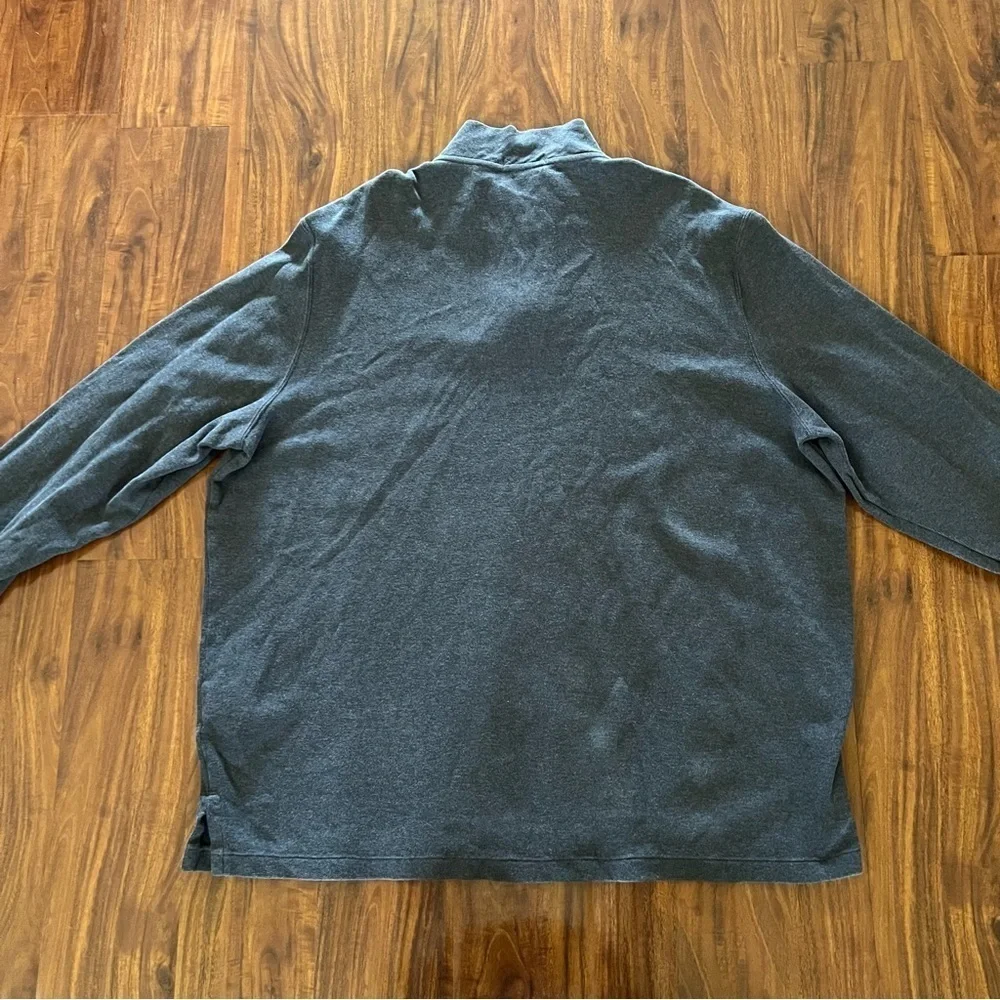 Polo Ralph Lauren Estate-Rib Quarter-Zip Pullover Gray size XXL